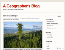 Tablet Screenshot of ageographersblog.wordpress.com