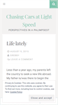 Mobile Screenshot of lightspeedchaser.wordpress.com