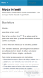 Mobile Screenshot of modainfantil.wordpress.com