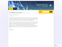 Tablet Screenshot of fractalrefraction.wordpress.com