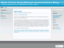 Tablet Screenshot of circlejerkmale.wordpress.com