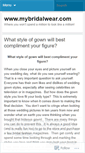 Mobile Screenshot of mybridalwearbyjennifer.wordpress.com