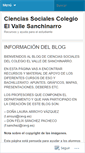 Mobile Screenshot of cienciasocialesanchinarro.wordpress.com