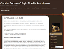 Tablet Screenshot of cienciasocialesanchinarro.wordpress.com