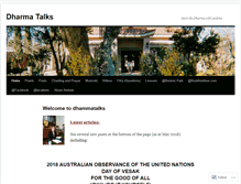 Tablet Screenshot of dhammatalks.wordpress.com