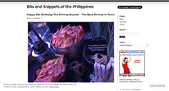 Desktop Screenshot of miniphilippines.wordpress.com