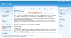 Desktop Screenshot of milkmanblog.wordpress.com