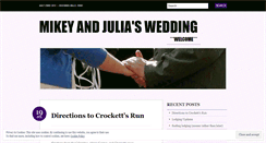 Desktop Screenshot of mikeyandjulia.wordpress.com