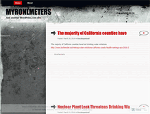 Tablet Screenshot of myronlmeters.wordpress.com