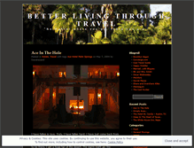Tablet Screenshot of betterlivingthroughtravel.wordpress.com