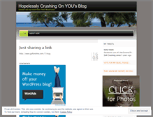 Tablet Screenshot of hopelesslycrushingonyou.wordpress.com