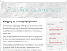 Tablet Screenshot of postracialamerica.wordpress.com