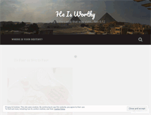 Tablet Screenshot of heisworthy.wordpress.com