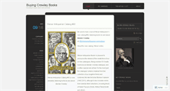 Desktop Screenshot of buyingcrowleybooks.wordpress.com