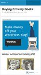 Mobile Screenshot of buyingcrowleybooks.wordpress.com