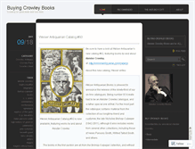 Tablet Screenshot of buyingcrowleybooks.wordpress.com