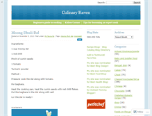 Tablet Screenshot of culinaryhaven.wordpress.com