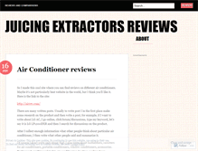 Tablet Screenshot of juicingextractorreviews.wordpress.com