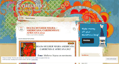 Desktop Screenshot of forumafrica.wordpress.com