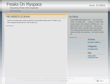 Tablet Screenshot of freaksonmyspace.wordpress.com