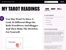 Tablet Screenshot of mytarotreadings.wordpress.com