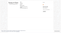 Desktop Screenshot of honeynhero.wordpress.com