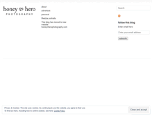 Tablet Screenshot of honeynhero.wordpress.com
