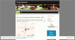 Desktop Screenshot of mygreatindonesia.wordpress.com