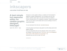 Tablet Screenshot of inkscapers.wordpress.com