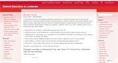 Desktop Screenshot of defendeducationlewisham.wordpress.com