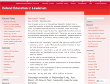 Tablet Screenshot of defendeducationlewisham.wordpress.com