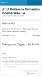 Mobile Screenshot of melissa200323.wordpress.com