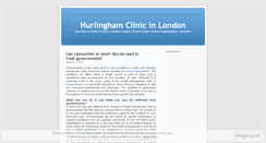 Desktop Screenshot of hurlinghamclinic.wordpress.com
