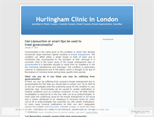 Tablet Screenshot of hurlinghamclinic.wordpress.com