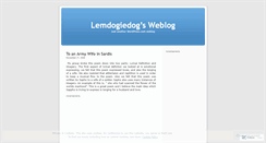 Desktop Screenshot of lemdogiedog.wordpress.com