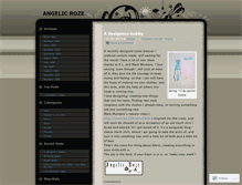 Tablet Screenshot of angelicroze.wordpress.com