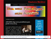Tablet Screenshot of gustavorichter.wordpress.com