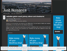 Tablet Screenshot of justnuisance.wordpress.com