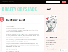 Tablet Screenshot of crysface.wordpress.com