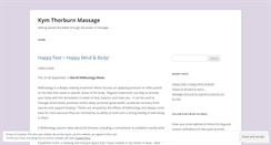 Desktop Screenshot of kymthorburnmassagetherapist.wordpress.com