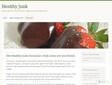 Tablet Screenshot of healthyjunk.wordpress.com