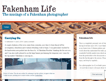 Tablet Screenshot of fakenhamlife.wordpress.com