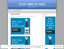 Tablet Screenshot of mbbsinchina.wordpress.com