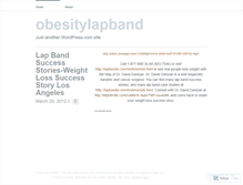 Tablet Screenshot of obesitylapband.wordpress.com