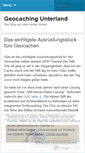 Mobile Screenshot of geocachingunterland.wordpress.com