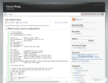 Tablet Screenshot of forestwang.wordpress.com