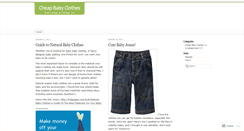 Desktop Screenshot of cheapbabyclothesblog.wordpress.com