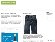 Tablet Screenshot of cheapbabyclothesblog.wordpress.com