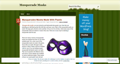 Desktop Screenshot of masquerademasks1.wordpress.com