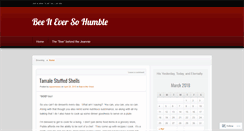 Desktop Screenshot of beeiteversohumble.wordpress.com